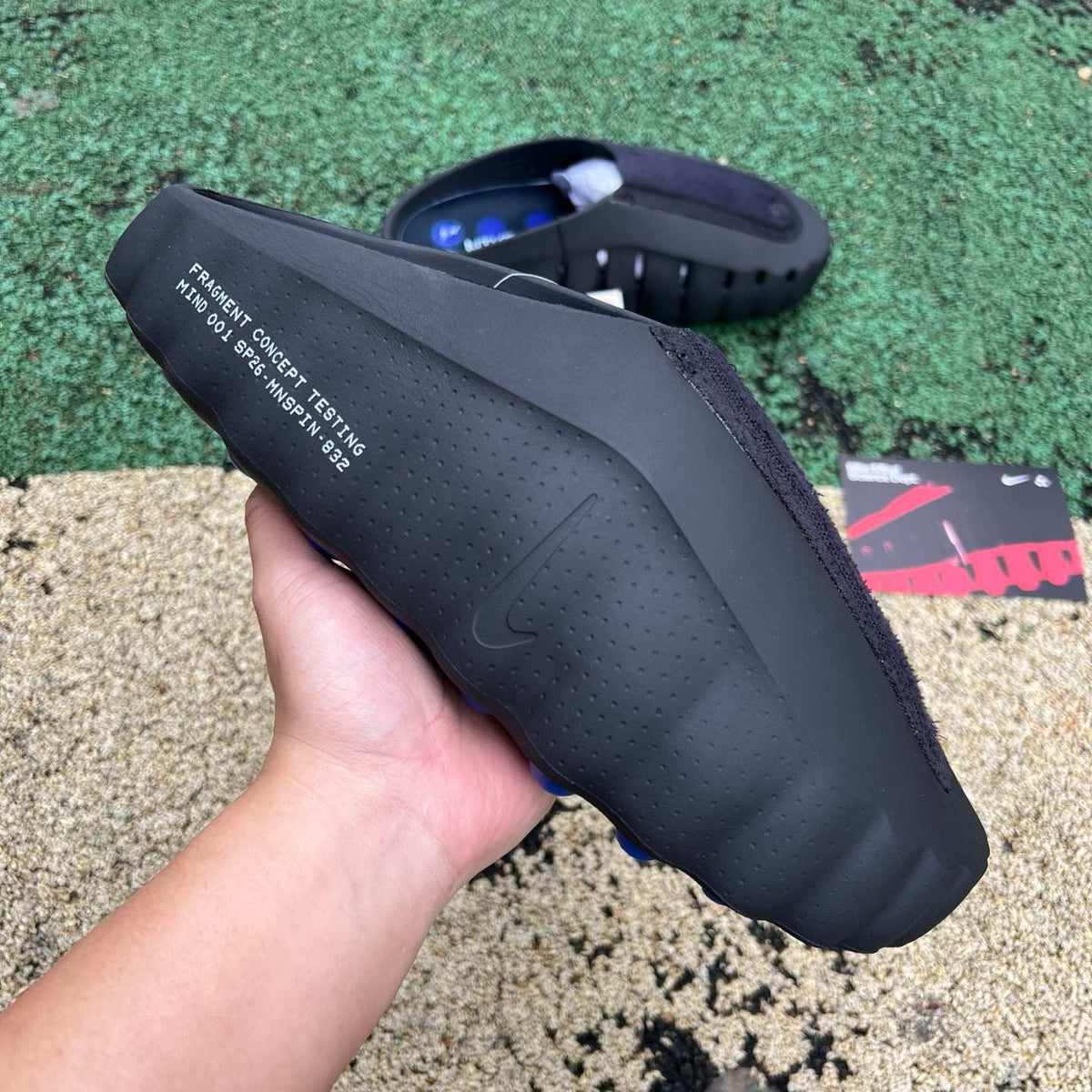 Nike Mind 001 Slide x Fragment Black