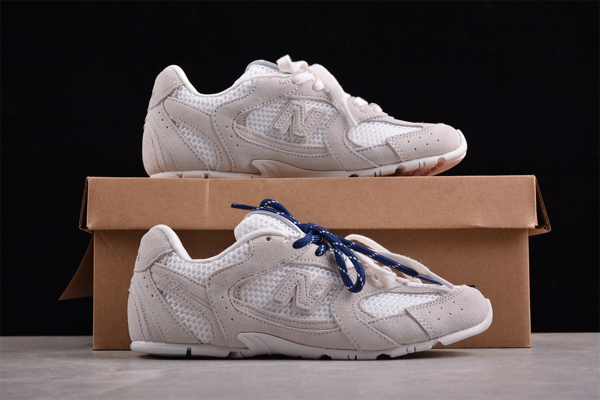 New Balance x Miu Miu 530 SL Suede and Mesh - White