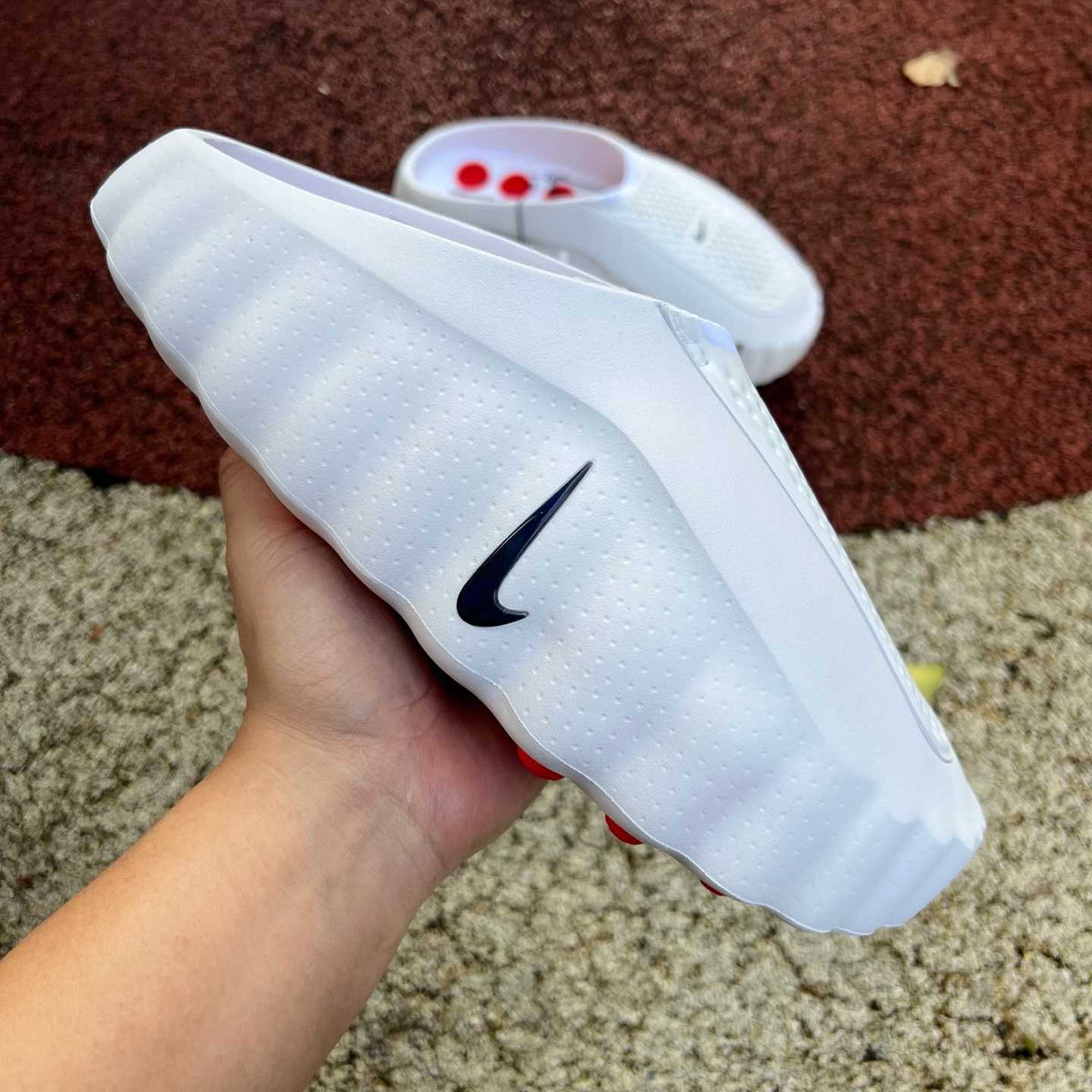 Nike Mind 001 - Slide White Speed Red