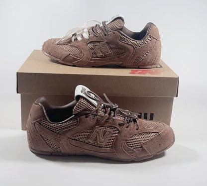 New Balance x Miu Miu 530 SL Suede and Mesh - Hazelnut