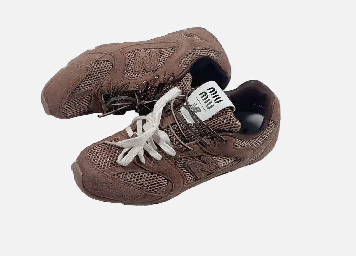 New Balance x Miu Miu 530 SL Suede and Mesh - Hazelnut