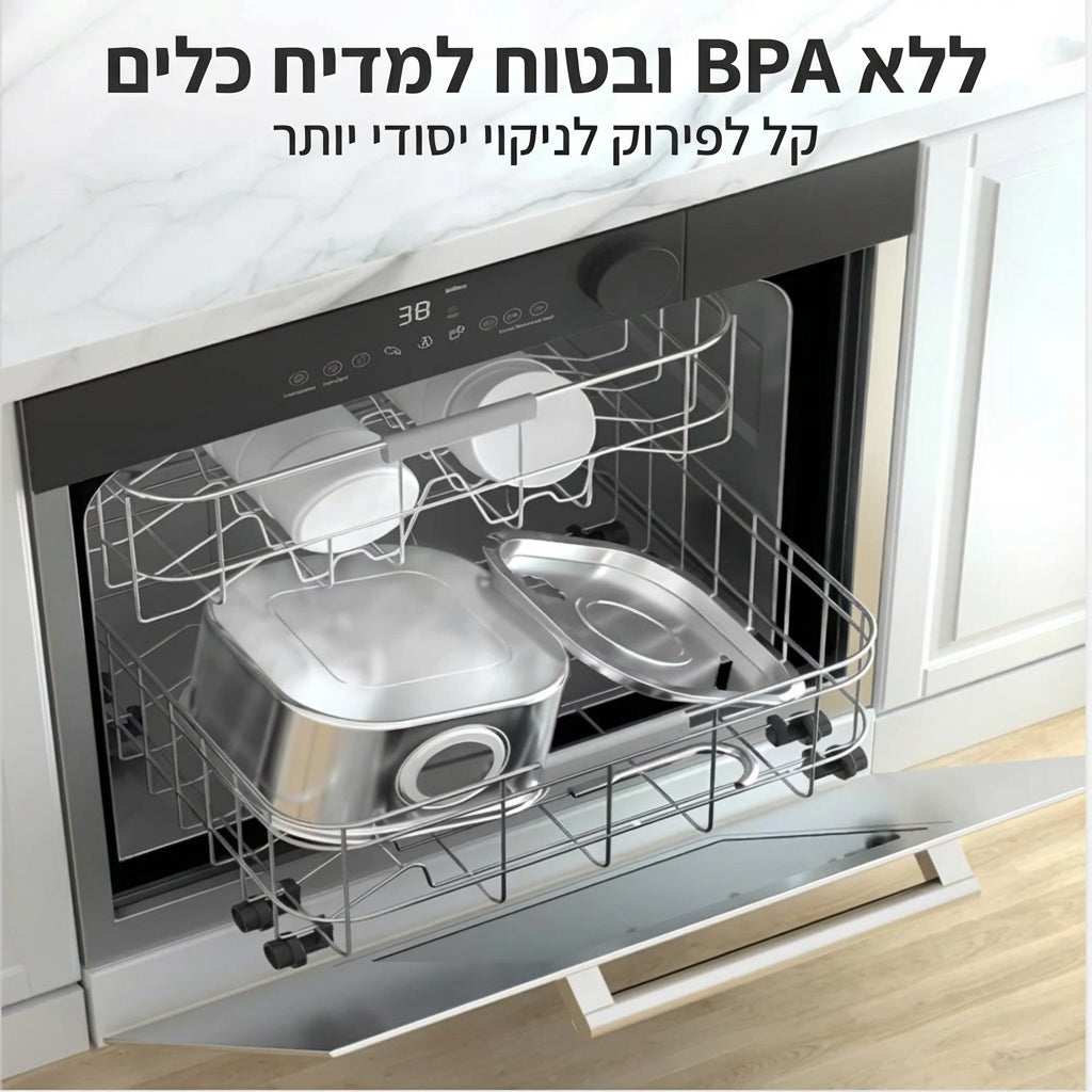מזרקת מים נירוסטה חכמה לחיות מחמד 3.2L